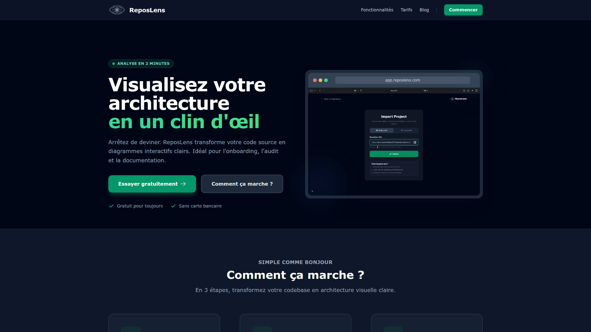 ReposLens — SaaS platform for software architecture visualization